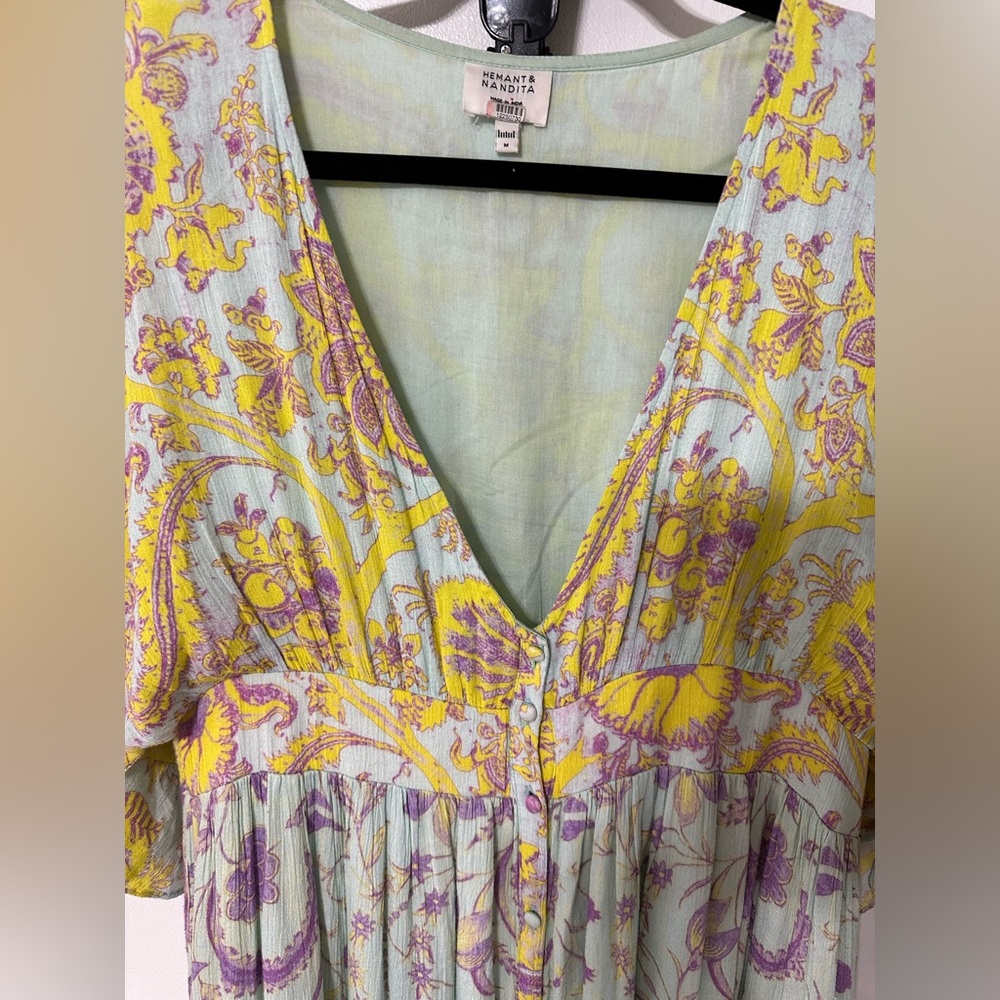 Hemant & Nandita multi color maxi dress - Picture 4 of 6